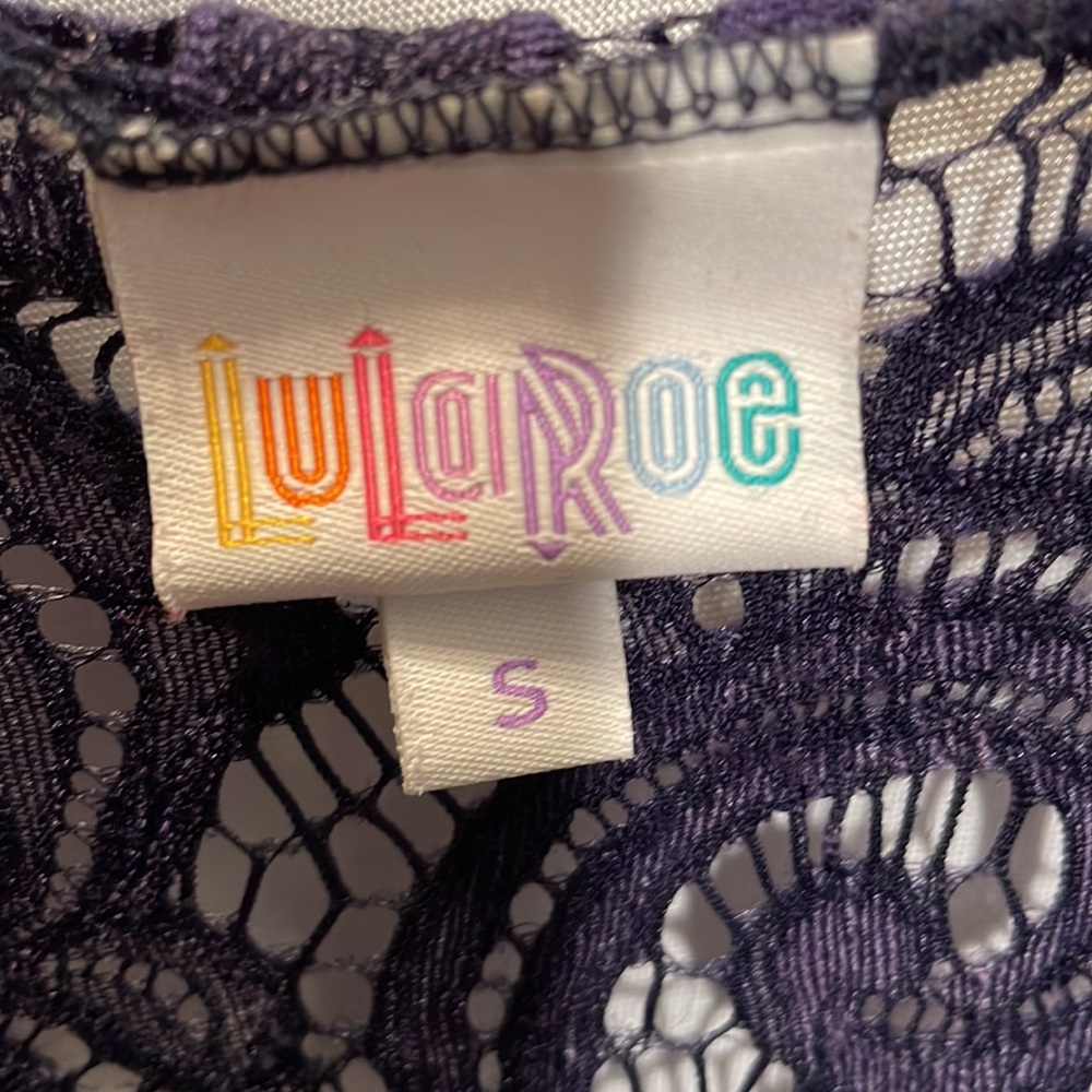 LuLaRoe‎ Women’s Purple Lace Kimono Shaw/cover up Jacket  Small - Picture 2 of 5